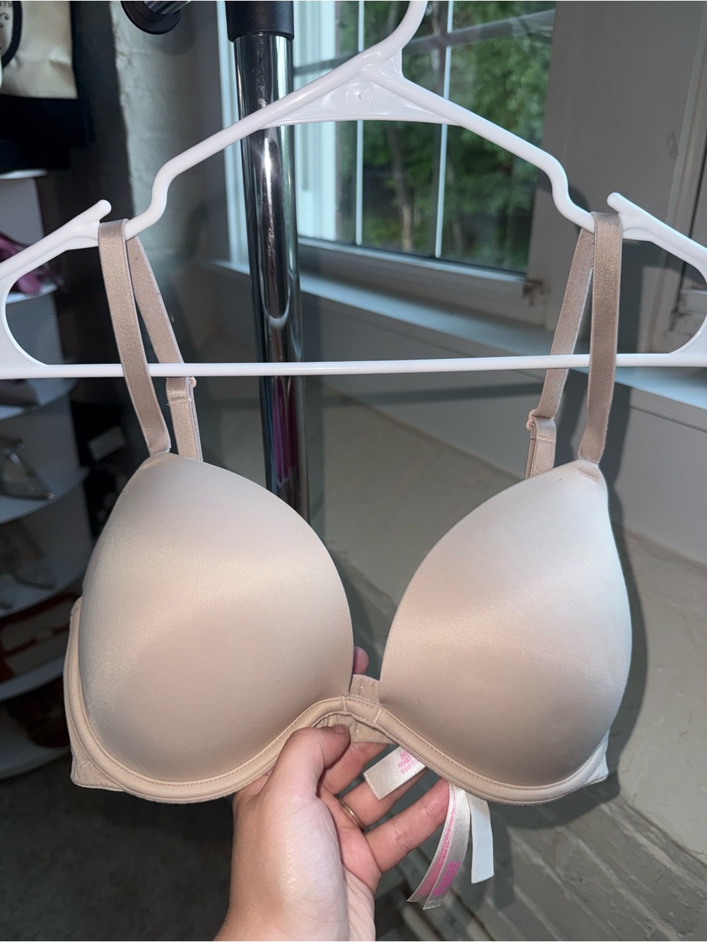 PINK Victoria's Secret Smooth Nude Superpush Bra